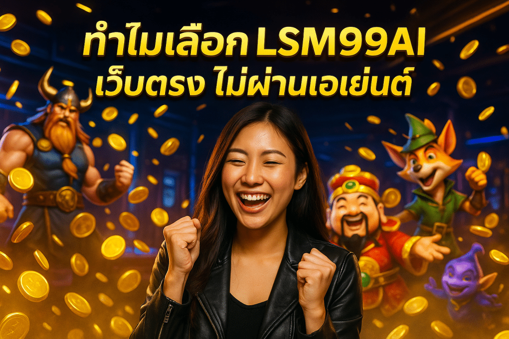 ทำไมเลือก LSM99AI เว็บตรง ไม่ผ่านเอเย่นต์