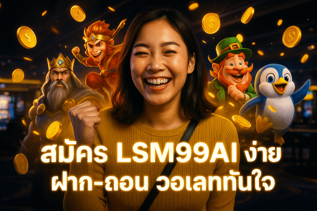 สมัคร LSM99AI ง่าย ฝาก-ถอน วอเลททันใจ